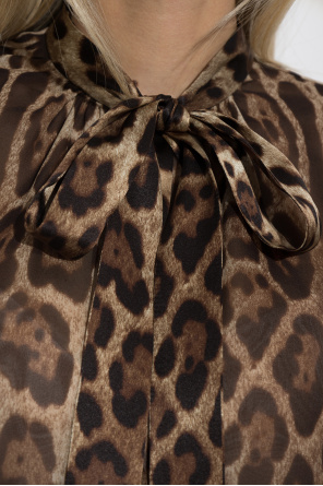 Dolce & Gabbana Silk shirt with animal print