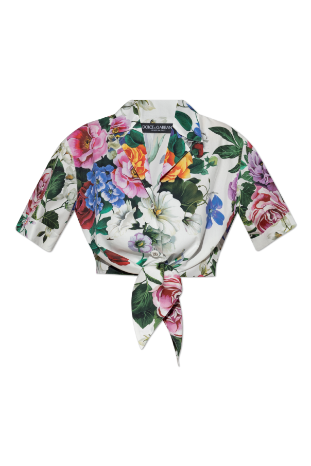 Shirt with floral motif od Dolce & Gabbana