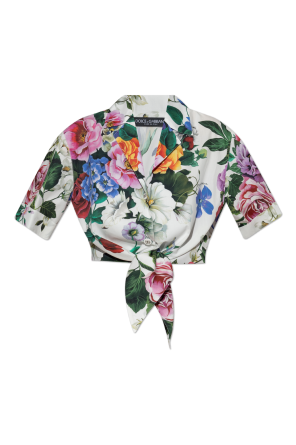 Shirt with floral motif