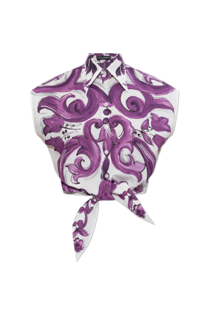 Top mit Aufdruck „Majolica“