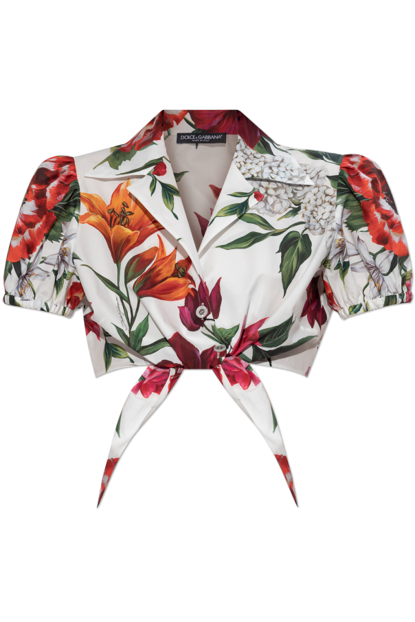 Top with floral motif od Dolce & Gabbana