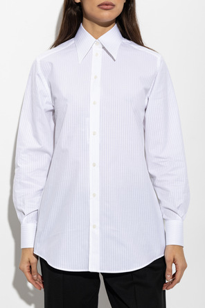 Dolce & Gabbana Camisa de algodão às riscas