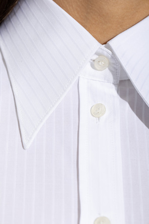 Dolce & Gabbana Camisa de algodão às riscas