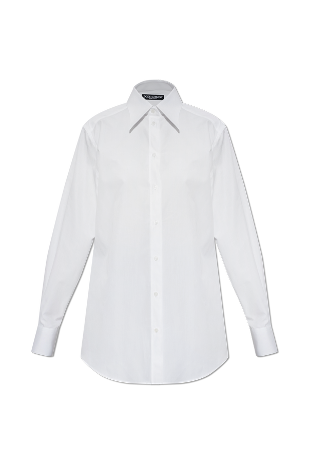 Fitted Cotton Shirt od Dolce & Gabbana