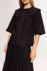 Ganni BLACK Shirt with collar