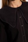 Ganni BLACK Shirt with collar