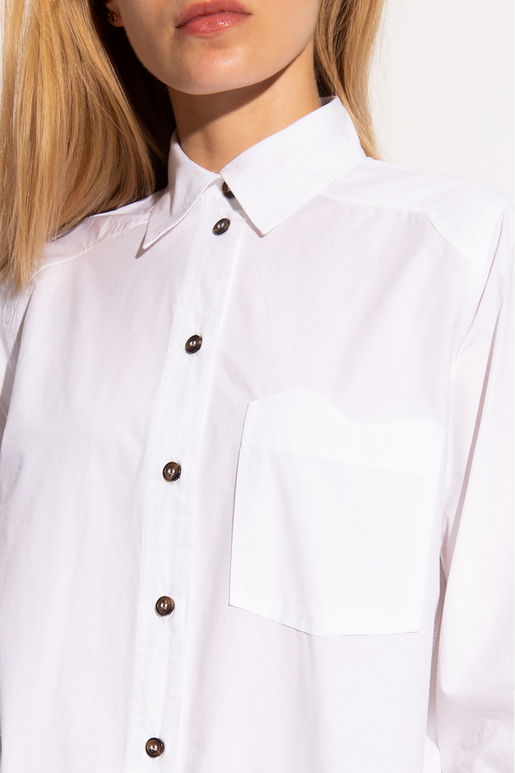 Ganni Shirt with chest pocket