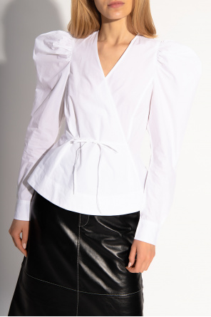 Ganni Top with tie belt