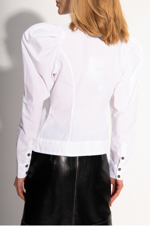 Ganni Top with tie belt