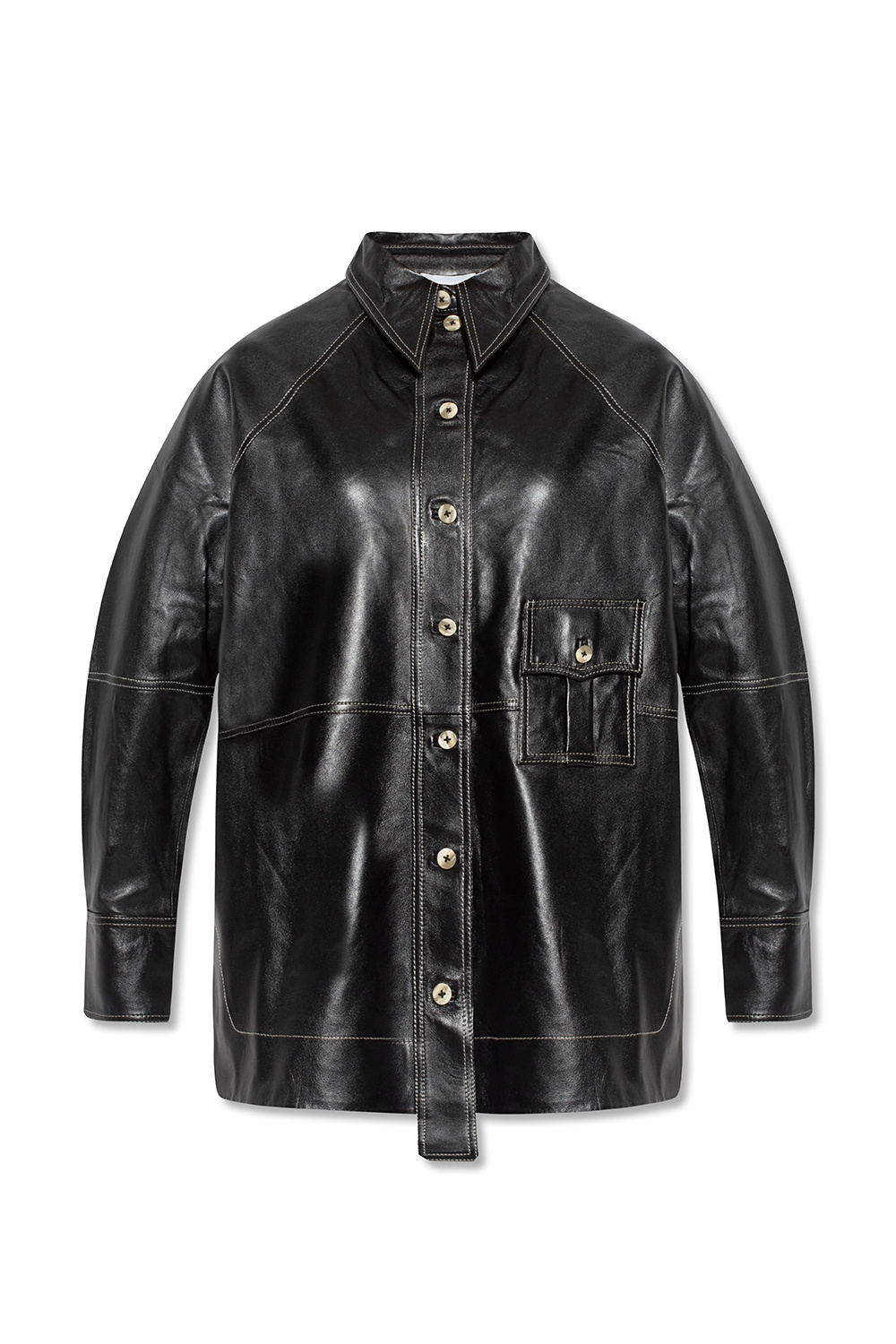 Ganni Leather shirt