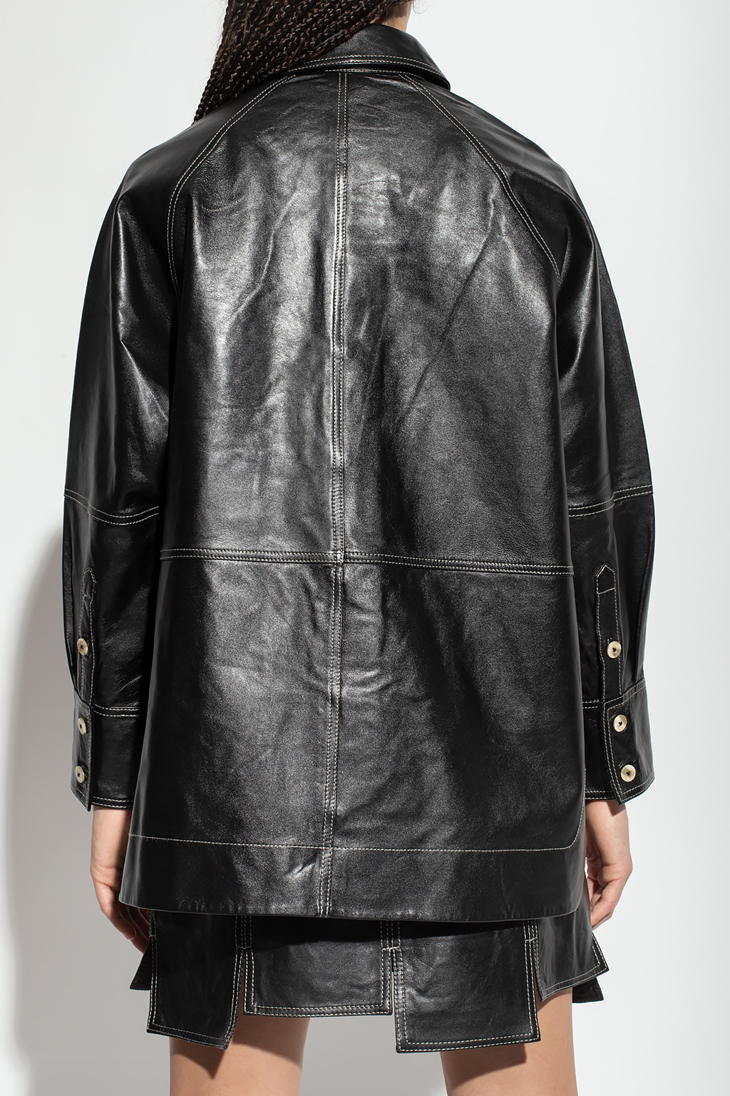 Ganni Leather shirt