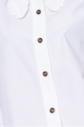 Ganni Isabel Marant pleat detail knotted T-shirt