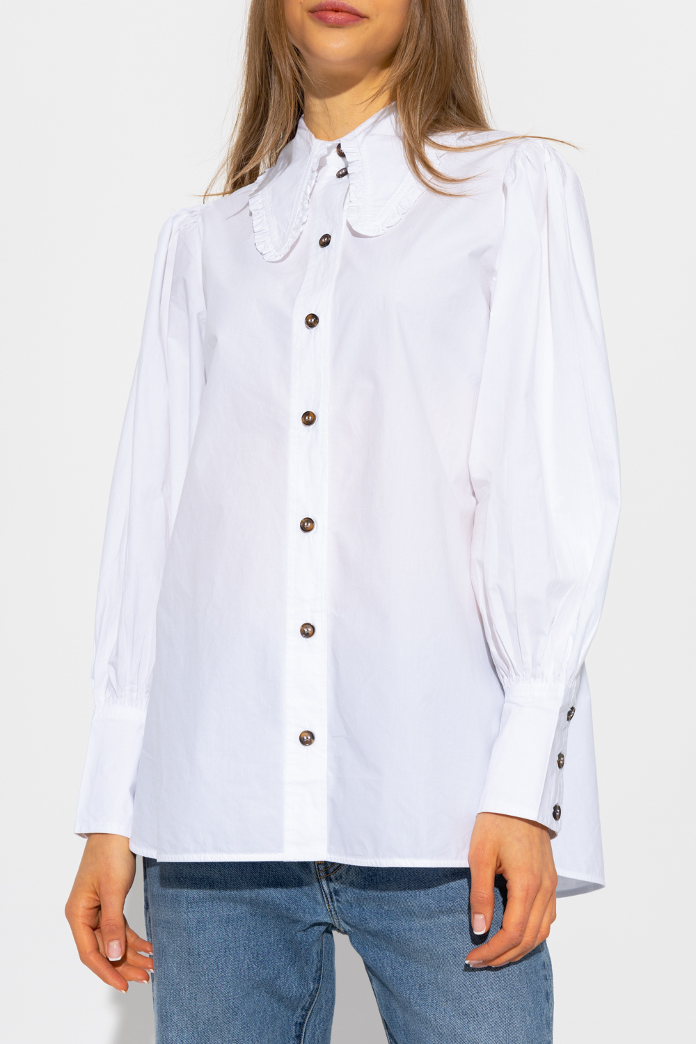 Ganni Shirt with decorative collar