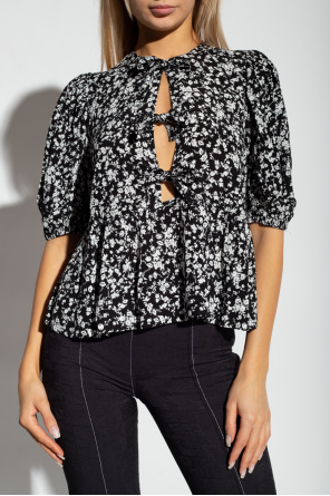 Ganni Floral top