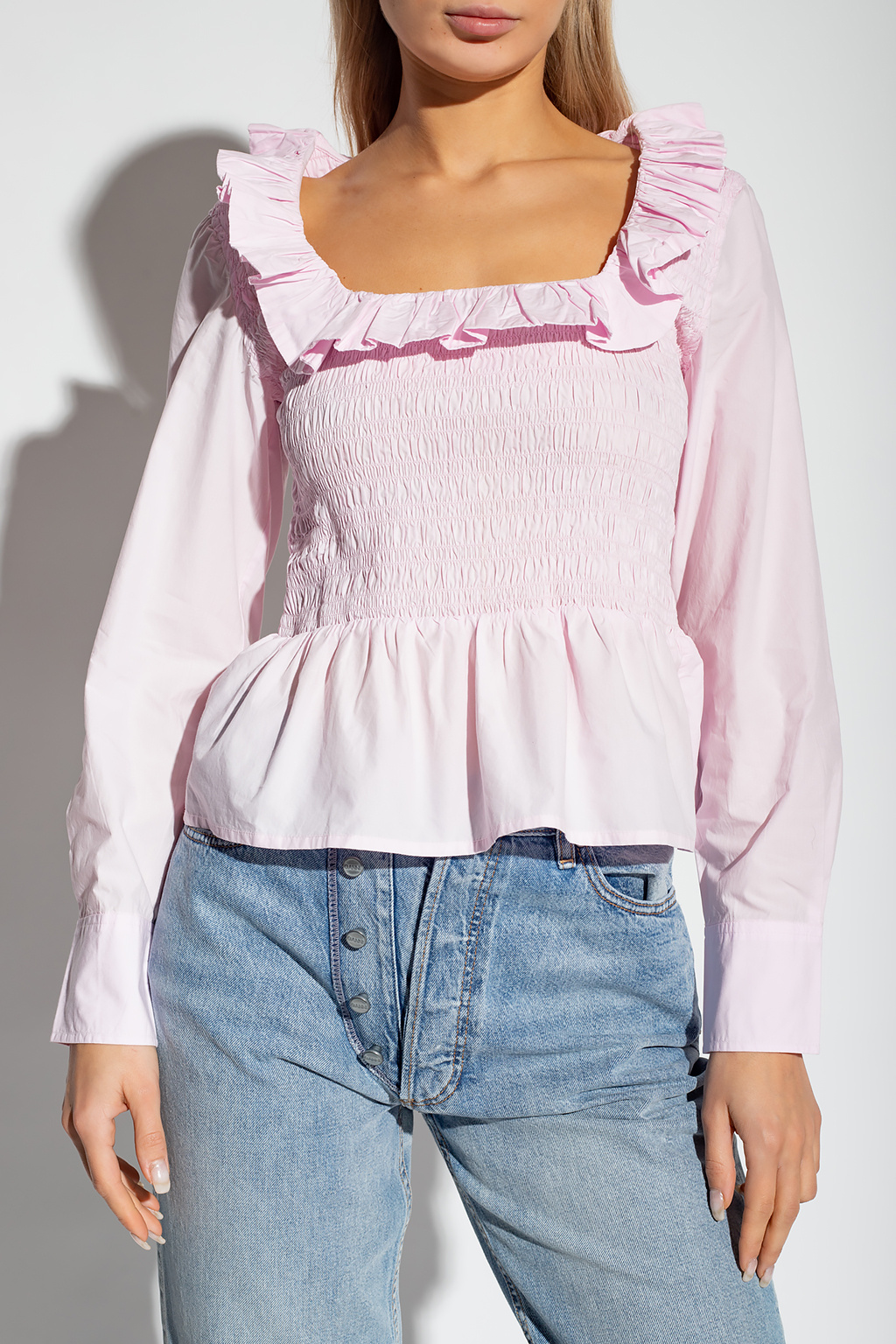 Ganni Top with ruffle