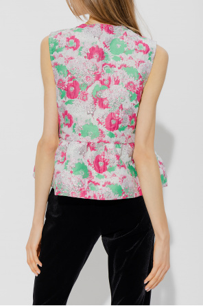 Ganni Top with floral motif