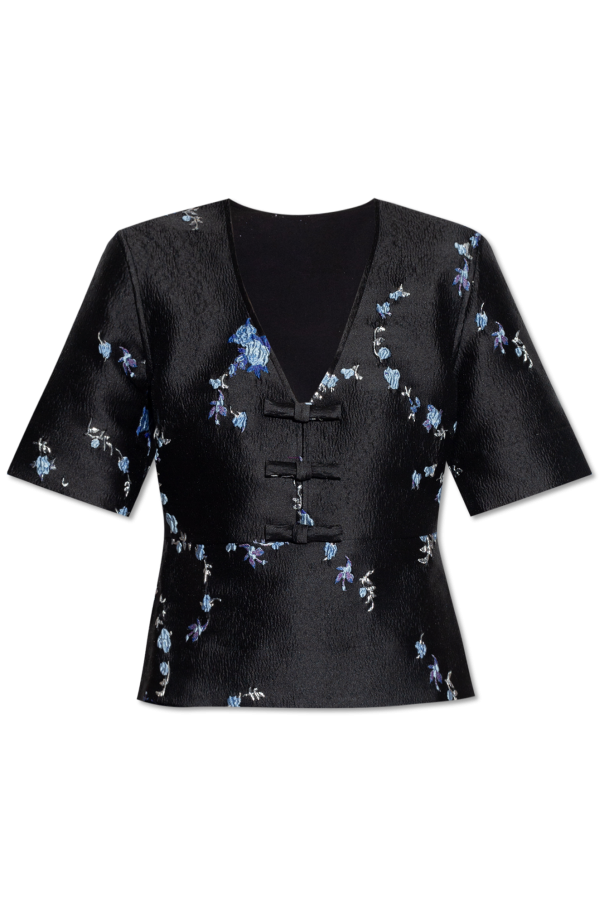 Ganni Embroidered top