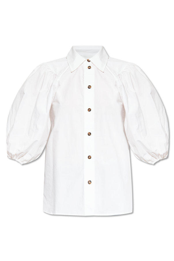 Ganni Shirt with puff sleeves