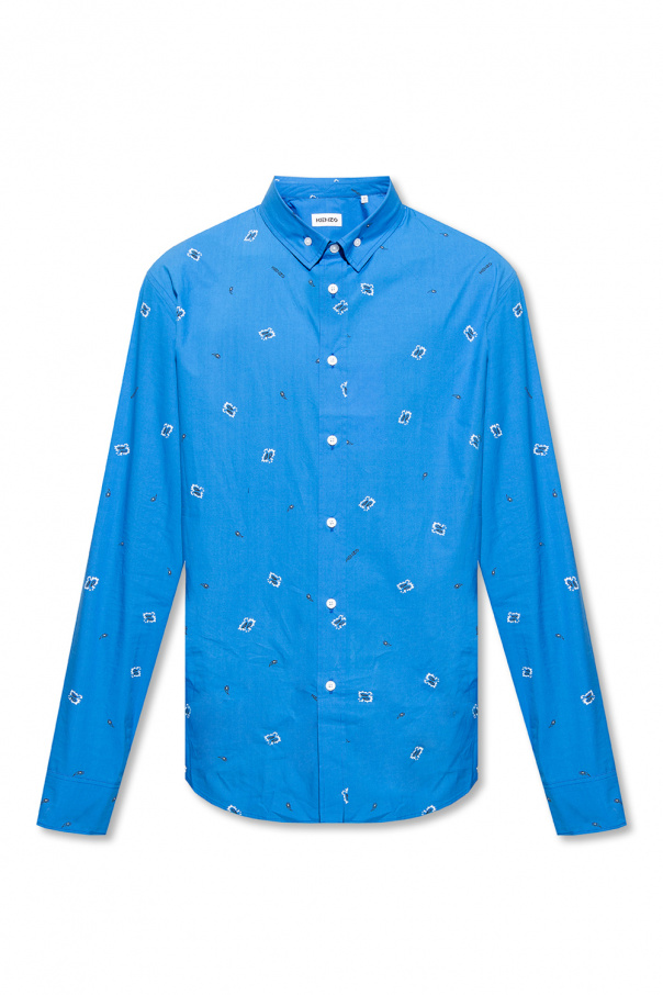 Kenzo polka dot paneled shirt