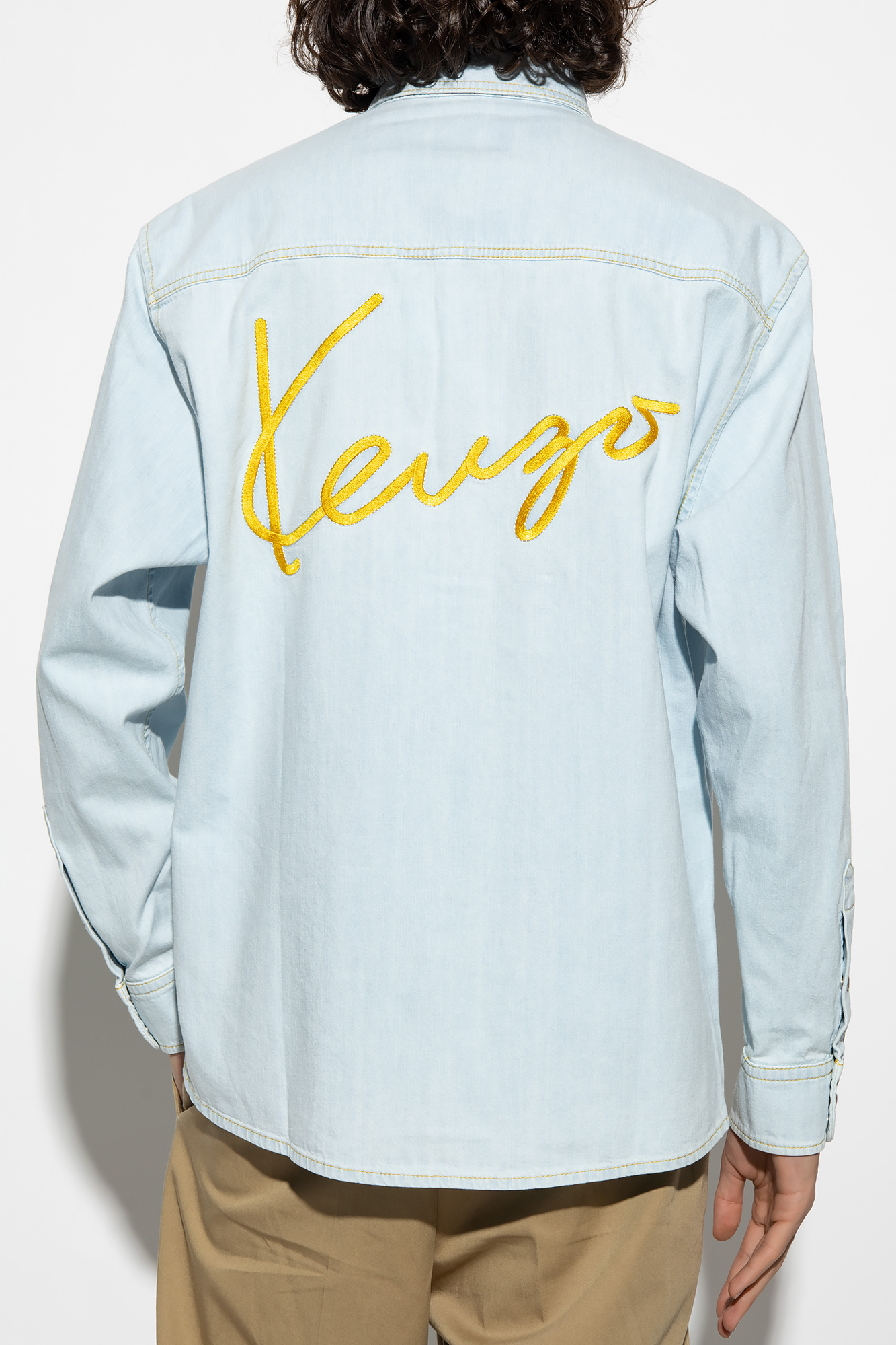 Kenzo Paul & Shark short-sleeved jersey-knit T-shirt Blu
