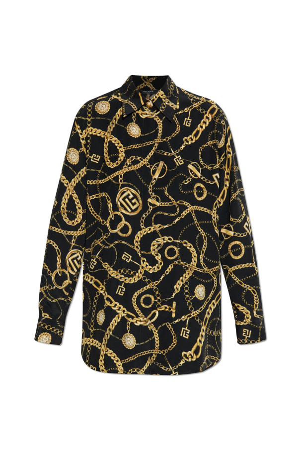 Silk shirt with print, zdjęcie 1 Silk shirt with print od Balmain