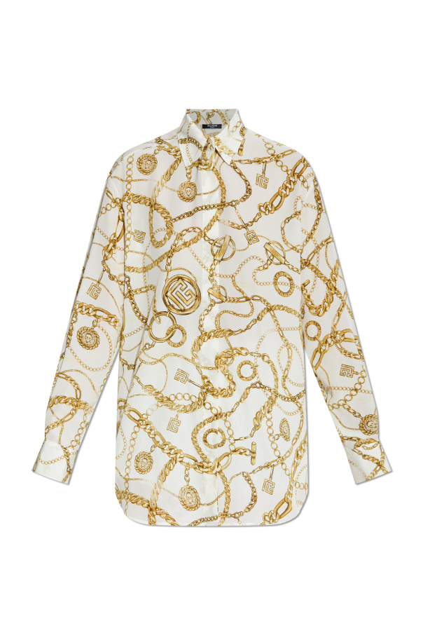 Silk shirt with print, zdjęcie 1 Silk shirt with print od Balmain