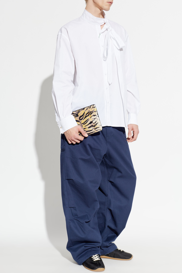 Kenzo Koszula z ozdobnym wiązaniem