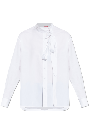 Shirt with decorative tie