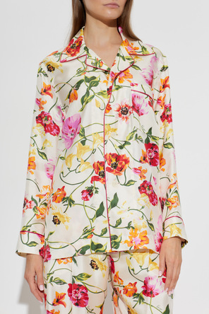 Kenzo Camisa de seda con bolsillo