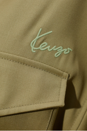 Kenzo Wool shirt with embroidered logo