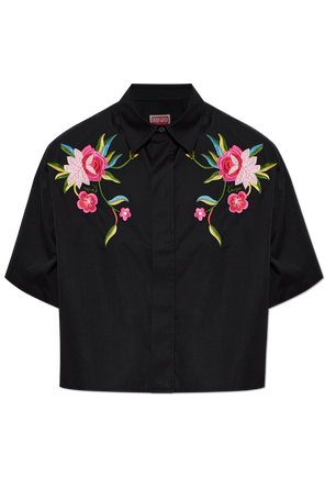 Camisa con bordado de colores