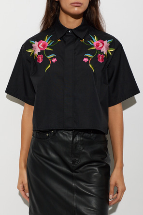 Kenzo Camisa con bordado de colores