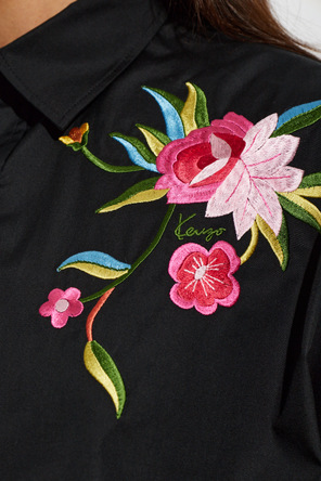 Kenzo Camisa con bordado de colores