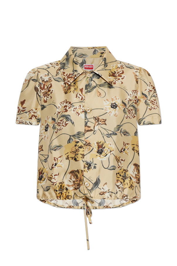 Silk shirt with floral motif od Kenzo