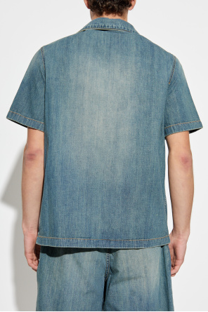 Balmain Denim shirt with short sleeves