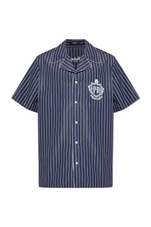 Camisa de rayas con logo