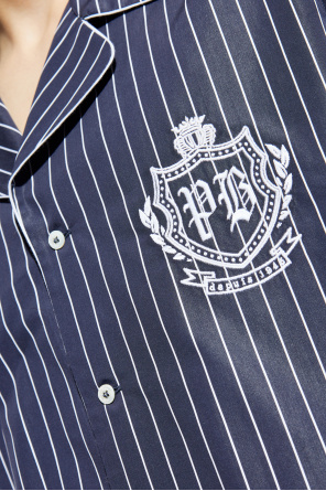 Balmain Striped shirt with logo