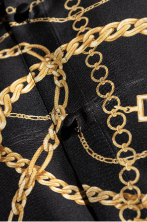 Balmain Jedwabna koszula z nadrukiem