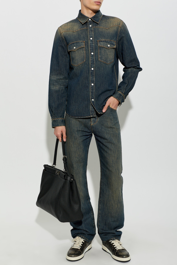 Fendi Camisa de ganga