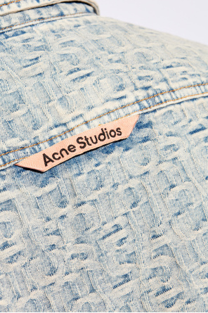 Acne Studios Jeansowa koszula z monogramem