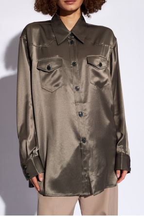 Acne Studios Relaxed-fitting satin shirt