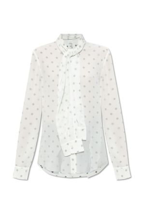 Camisa con estampado de lunares
