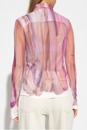 Acne Studios Patterned sheer shirt