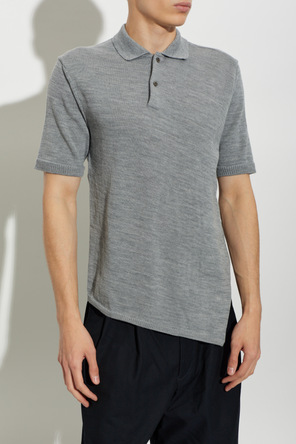 Comme des Garçons Shirt Polo de lana de corte asimétrico
