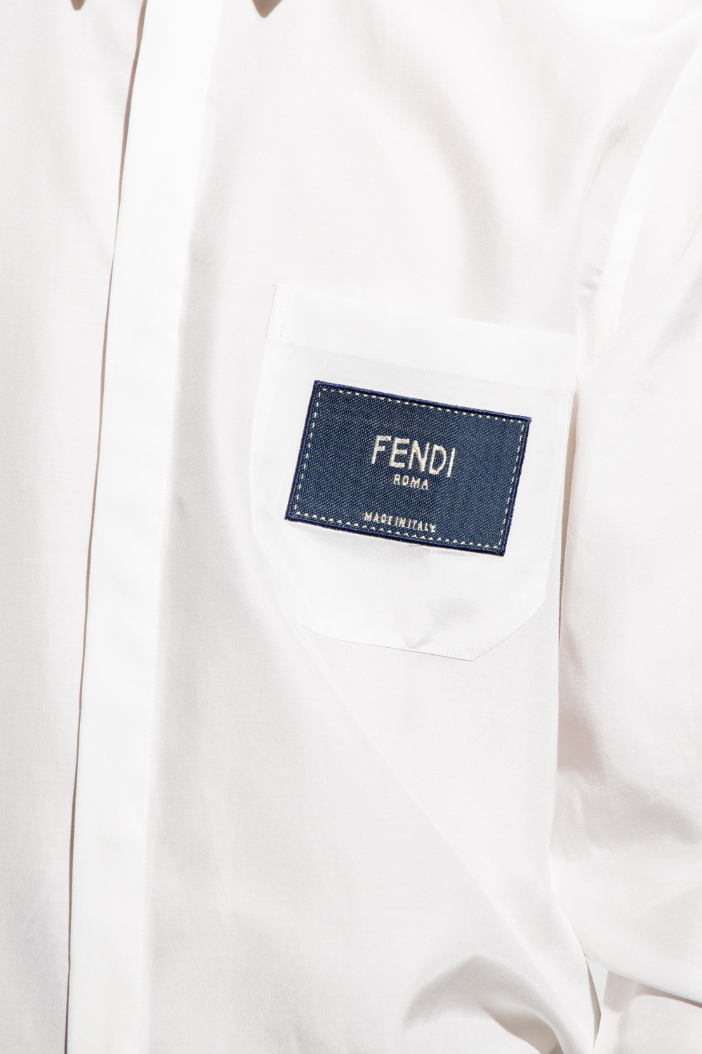 fendi chain fendi chain FF-panel cotton shirt