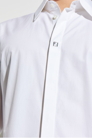 Fendi Shirt with an application in the shape of a logo