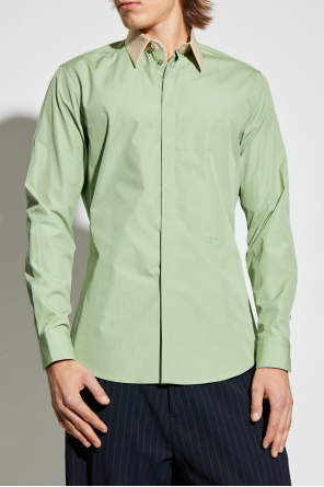 Fendi Cotton shirt with embroidered logo