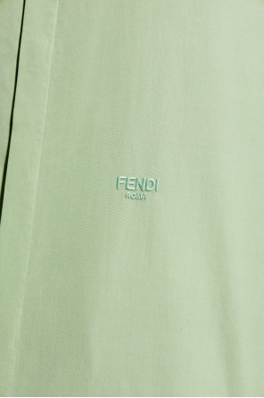 Fendi Cotton shirt with embroidered logo