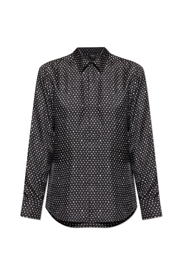 Silk shirt with polka dot pattern od Fendi