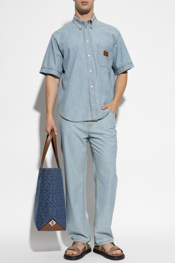 Fendi Denim short-sleeve shirt